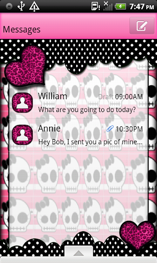 WildSkullsQT GO SMS THEME