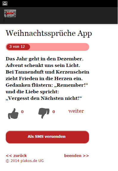 Weihnachtssprüche Adventsgrüße Screen 1