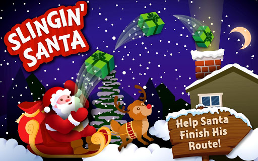 【免費街機App】Slingin' Santa-APP點子