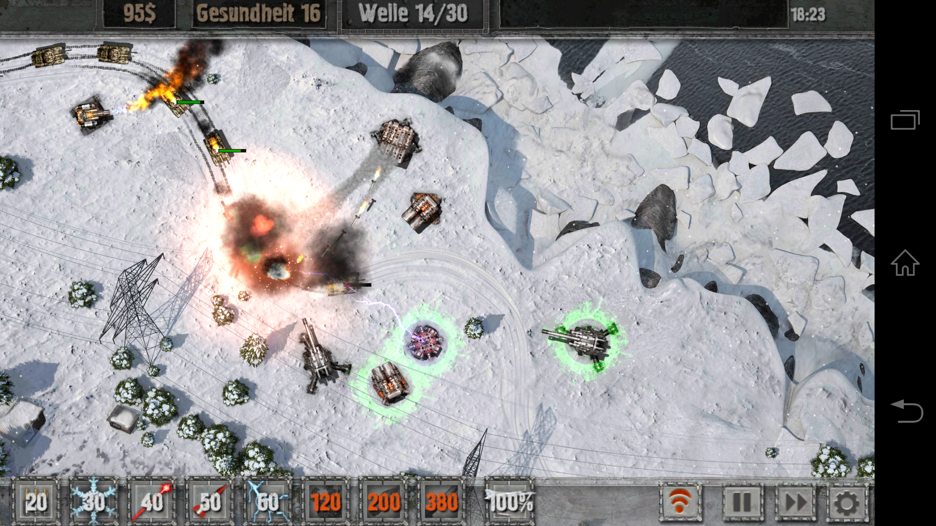 Android application Defense Zone 2 HD Lite screenshort