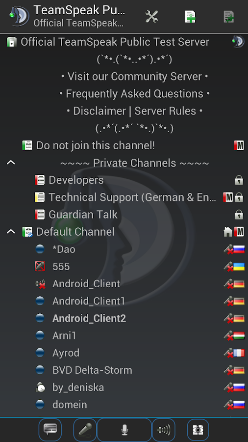   TeamSpeak 3: captura de tela 