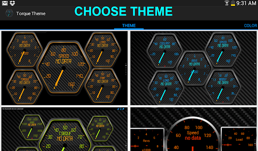 Torque Themes and Editor (OBD) Screen 2