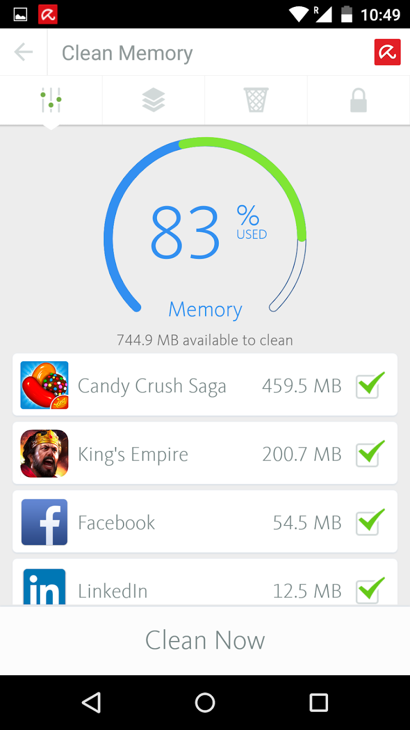 Avira Optimizer Screen 3