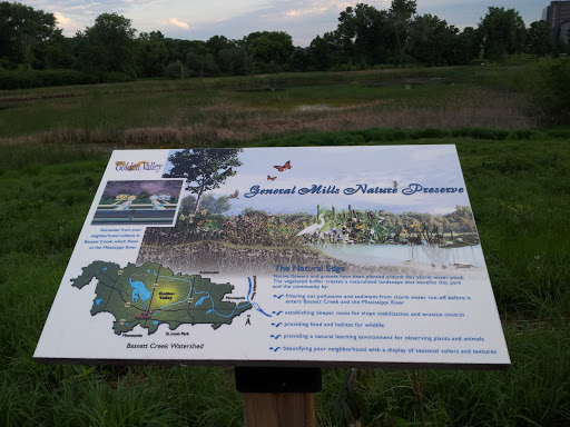 General Mills Nature Preserve Information Sign