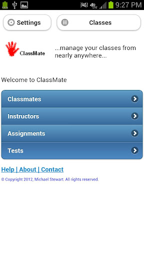 ClassMate - class organizer