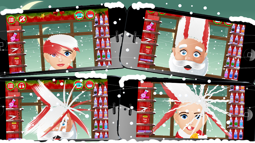 Santa Hair Saloon Lite Screen 3