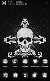 Black Skull Atom Theme poster 2