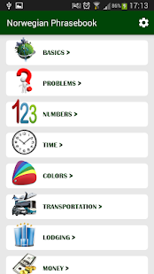Norwegian Phrasebook - náhled