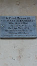 Martin Doherty Memorial Plaque