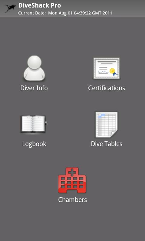 Android application DiveShack Pro screenshort