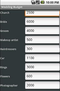 Wedding Budget Screenshots 1