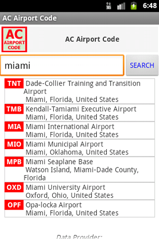 AC Airport Code