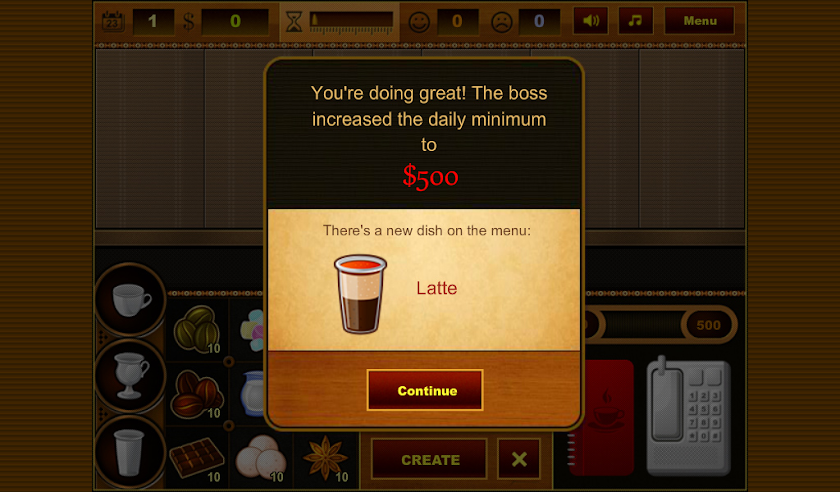Coffee Bar Screen 3