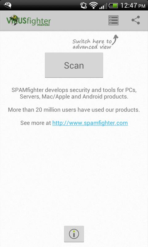 VIRUSfighter Antivirus PRO Screen 1