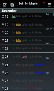 Android-Anwendung Your Shift Scheduler Pro Screenshot
