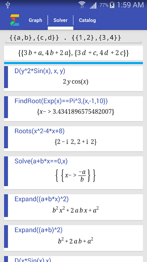 Math Solver - screenshot