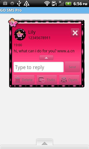 【免費個人化App】GO SMS THEME/GlowingFlower-APP點子