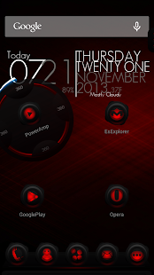 Next Launcher Theme RubberRed