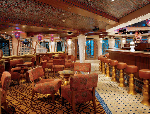 Carnival-Miracle-Sams-Piano-Bar - Stop in at Sam's Piano Bar for a drink and live piano music on your next Carnival Miracle cruise.