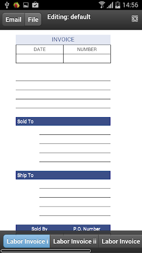 Labor Invoice