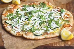 Zucchini &amp;amp; Basil Pizzas