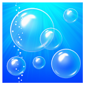 Bubbles & clock live wallpaper icon
