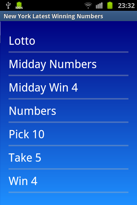 New York Lottery Result Numbers