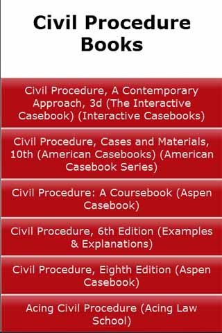 Civil Procedure Books
