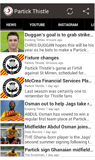 Partick Thistle Fan App