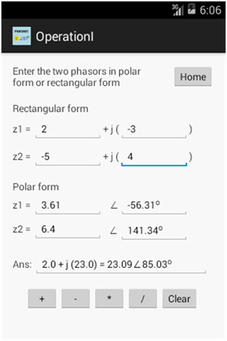 【免費教育App】MATH/Phasor/Complex number-APP點子