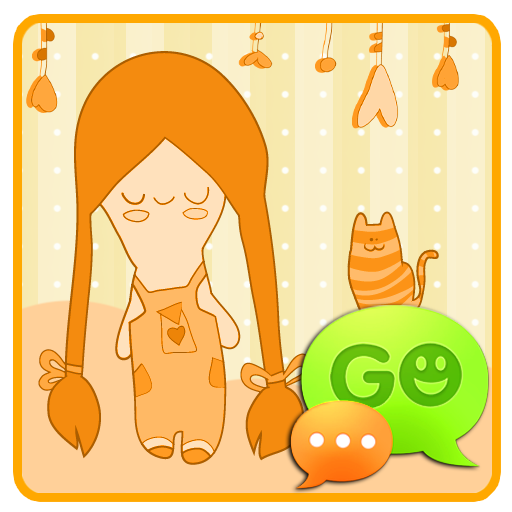 GO SMS Pro Orange Girl Theme LOGO-APP點子