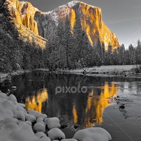 Yosemite Sunrise Mono by Patrick Flood - Landscapes Mountains & Hills