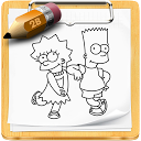 How To Draw Simpsons mobile app icon
