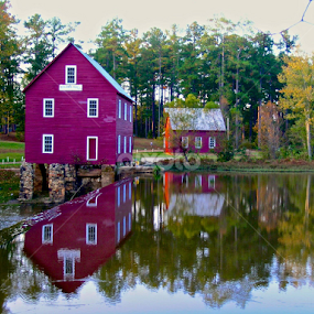 Starr's Mill, GA 10/30/04 by Hugh Hazelrigg - Buildings & Architecture Public & Historical