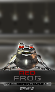 How to mod poweramp skin frog silver red lastet apk for android