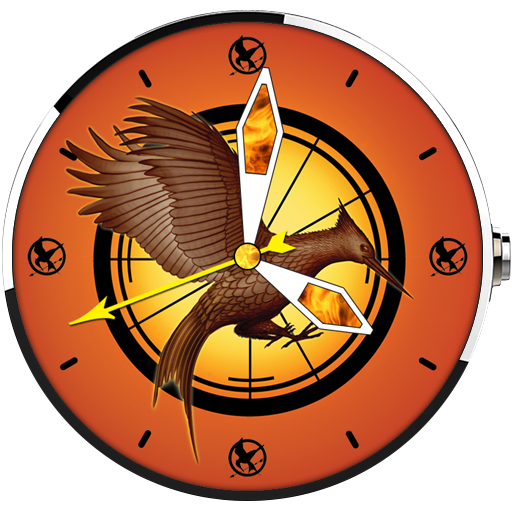 illustrated Mockingjay Face LOGO-APP點子