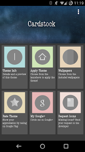 Cardstock icon theme - screenshot thumbnail