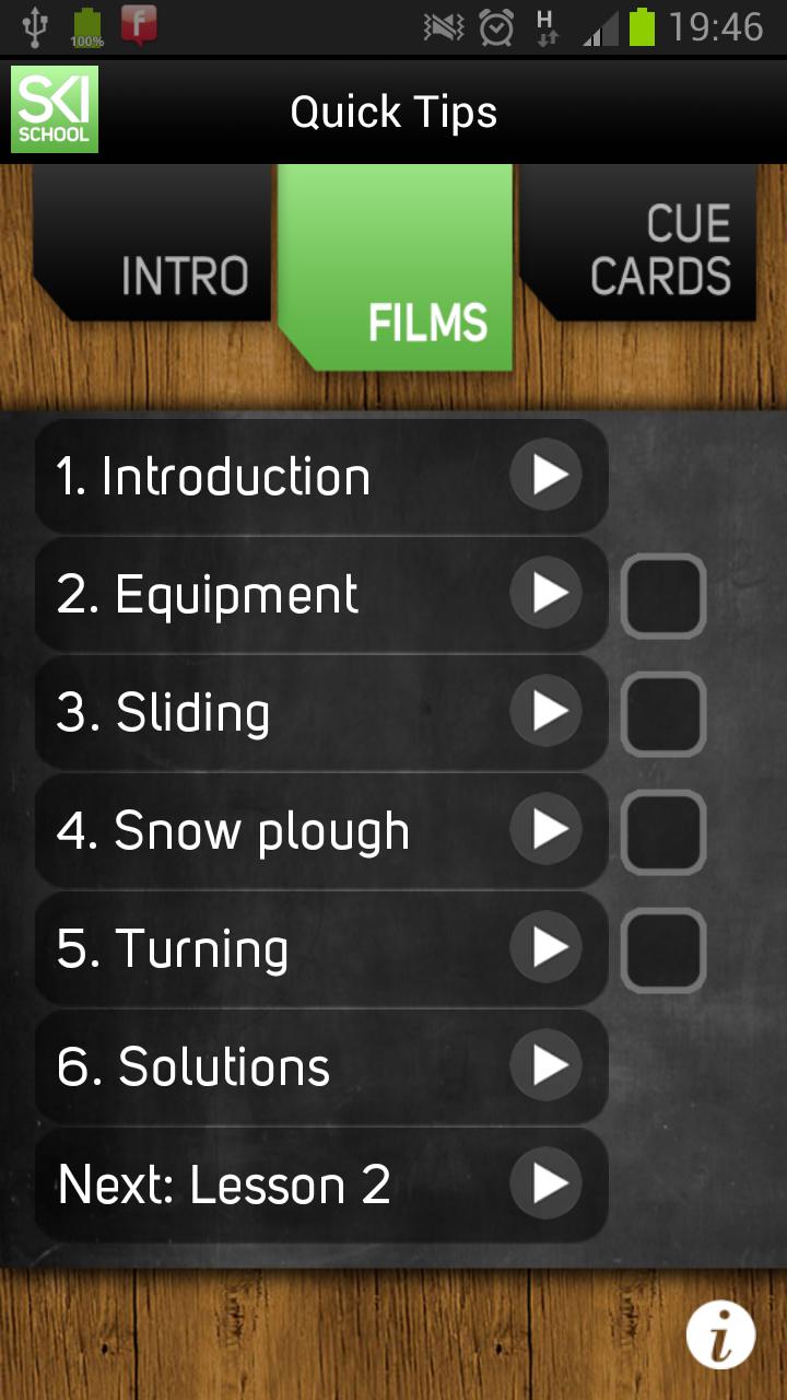 Ski School Beginner Screen 2