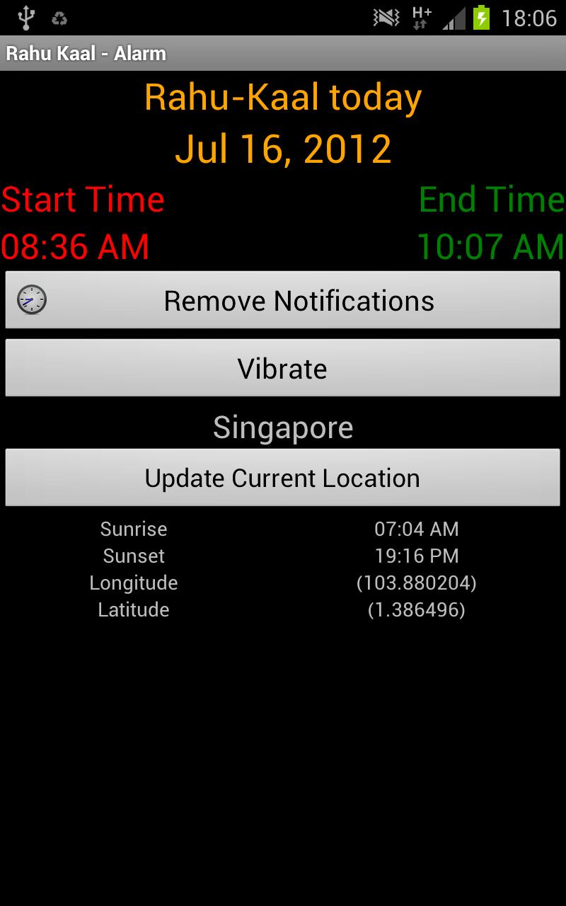 Lucky Time  Rahu Kaal  Jyotish Screen 3