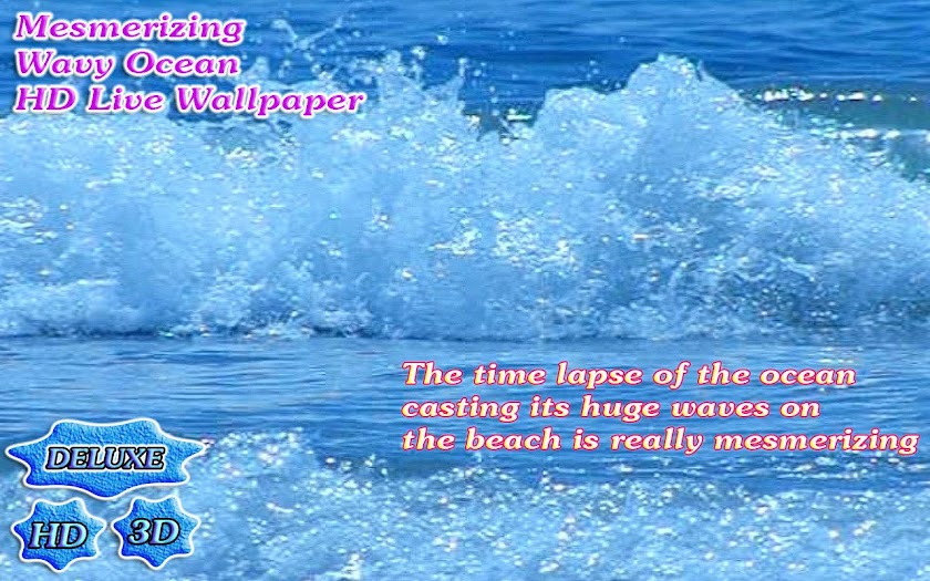 Mesmerizing Wavy Ocean 3D Screen 2