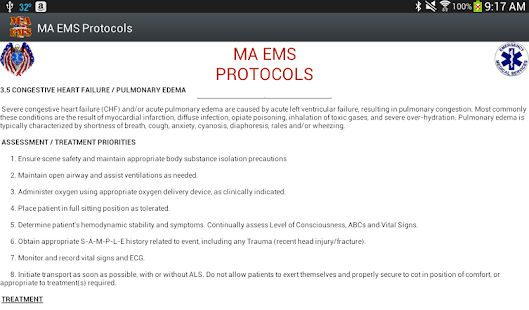 MA EMS Protocols Screenshots 1
