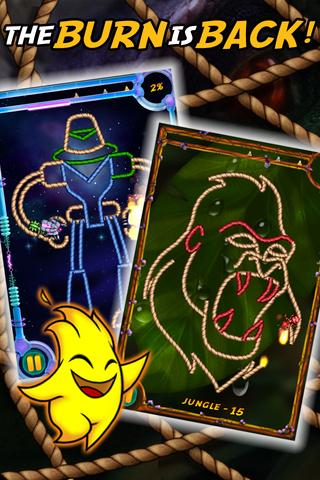 Android application Burn the Rope Worlds+ screenshort