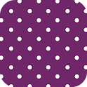 PURPLE POLKA DOT ♥ GO LAUNCHER logo