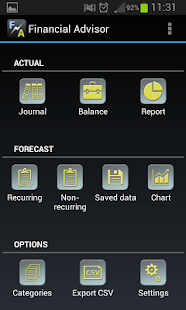 Financial Advisor screenshot for Android