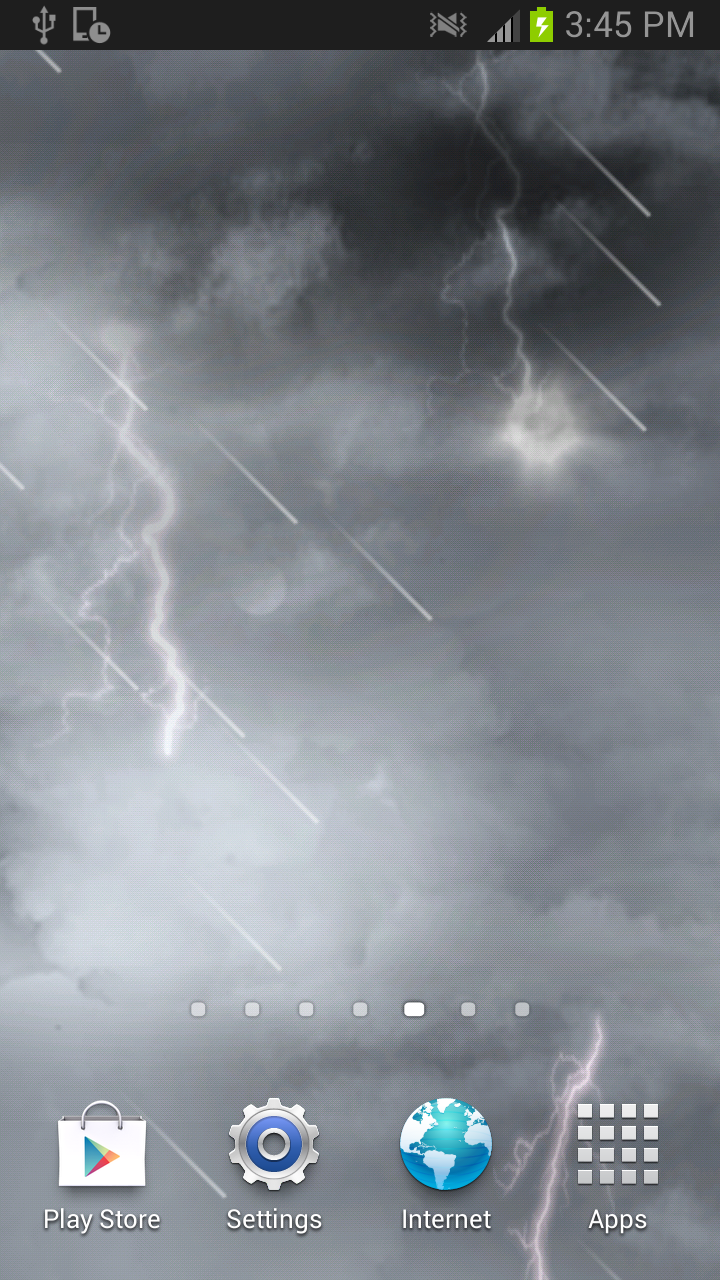 Thunder clouds Live Wallpaper Screen 2