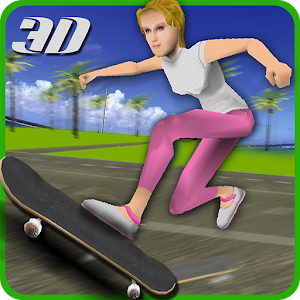 Crazy skater girl skateboard for PC and MAC