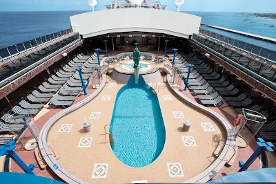 Cool off in the Avalon Pool, one of Carnival Legend's three swimming pools.