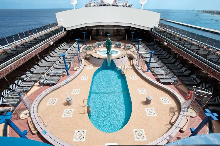 Cool off in the Avalon Pool, one of Carnival Legend's three swimming pools.