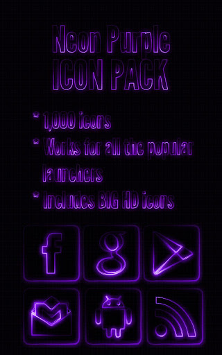 Neon Purple - Icon Pack