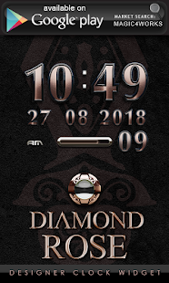 免費下載生活APP|clock widget Diamond Rose app開箱文|APP開箱王